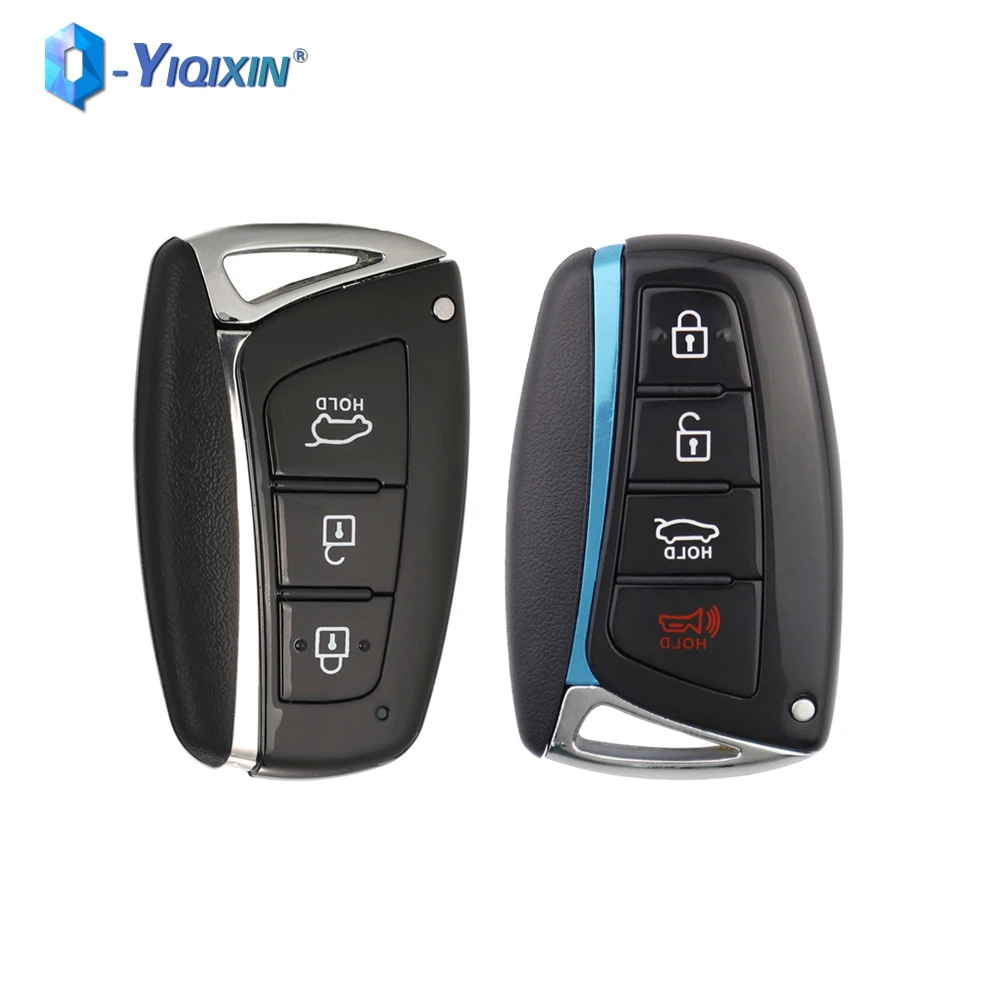 YIQIXIN Keyless Cover For Hyundai Genesis Santa Fe 2012-2018 Equus Azera Tucson Smart Fob Remote Car Key Shell 3/4 Buttons Case