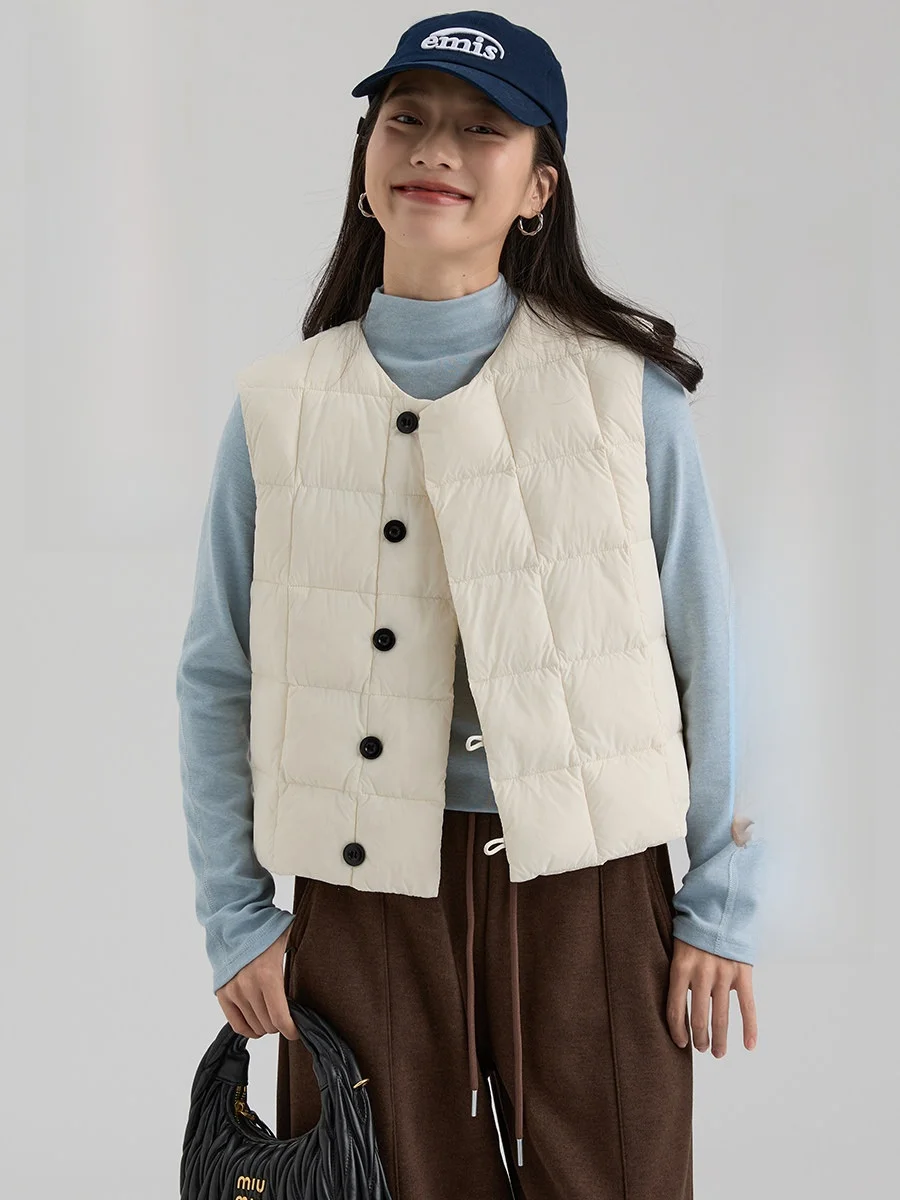 

Dwind Women's Quilted down Vest Warmth Layering Sle Nylon Fiber Autumn Winter New Arrival Commute Pattern Color