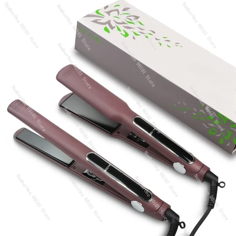 High Heat Fast Heating Hair Straightener Flat Iron Wet Dry Dual Use Ionic Ceramic Straightening Clamp Professional Hair