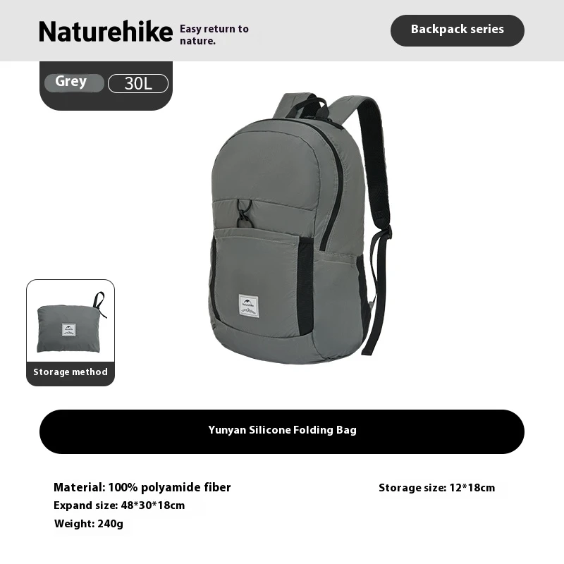 Naturehike Ultralichte Rugzak 25L/30L Polyamide Waterdicht Slijtvast Zakken Trekking Rugzak Outdoor Reisrugzak
