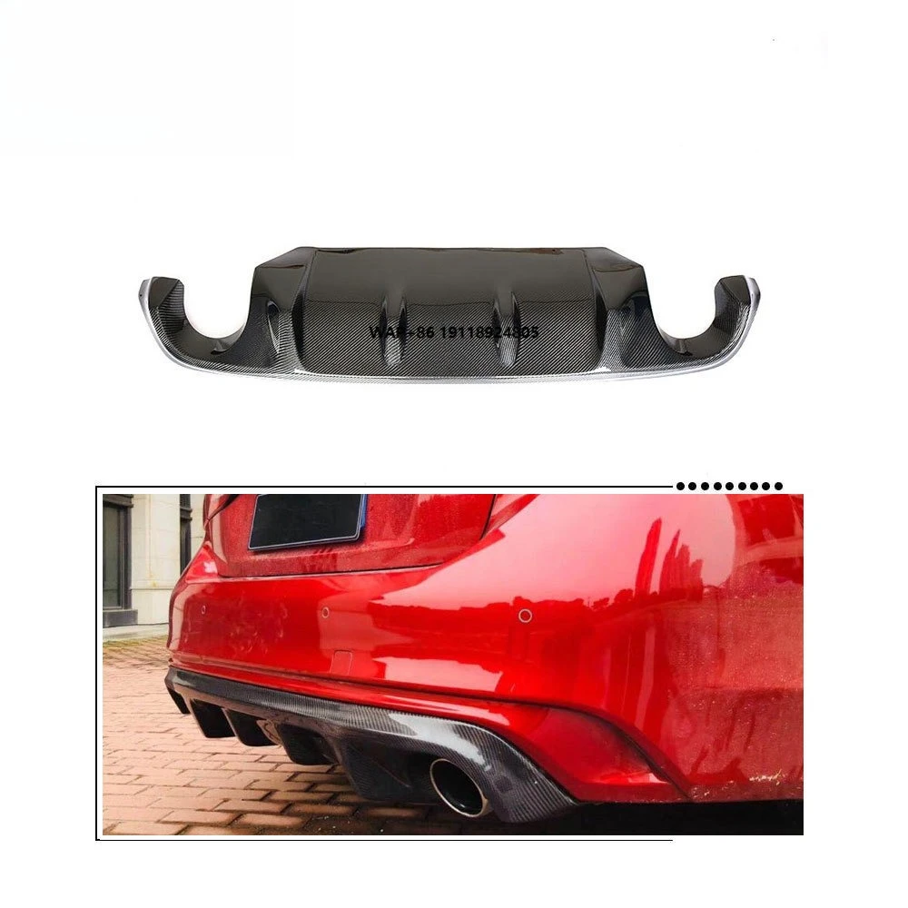 

For 2018 Q50 Real Carbon Fiber Rear Diffuser