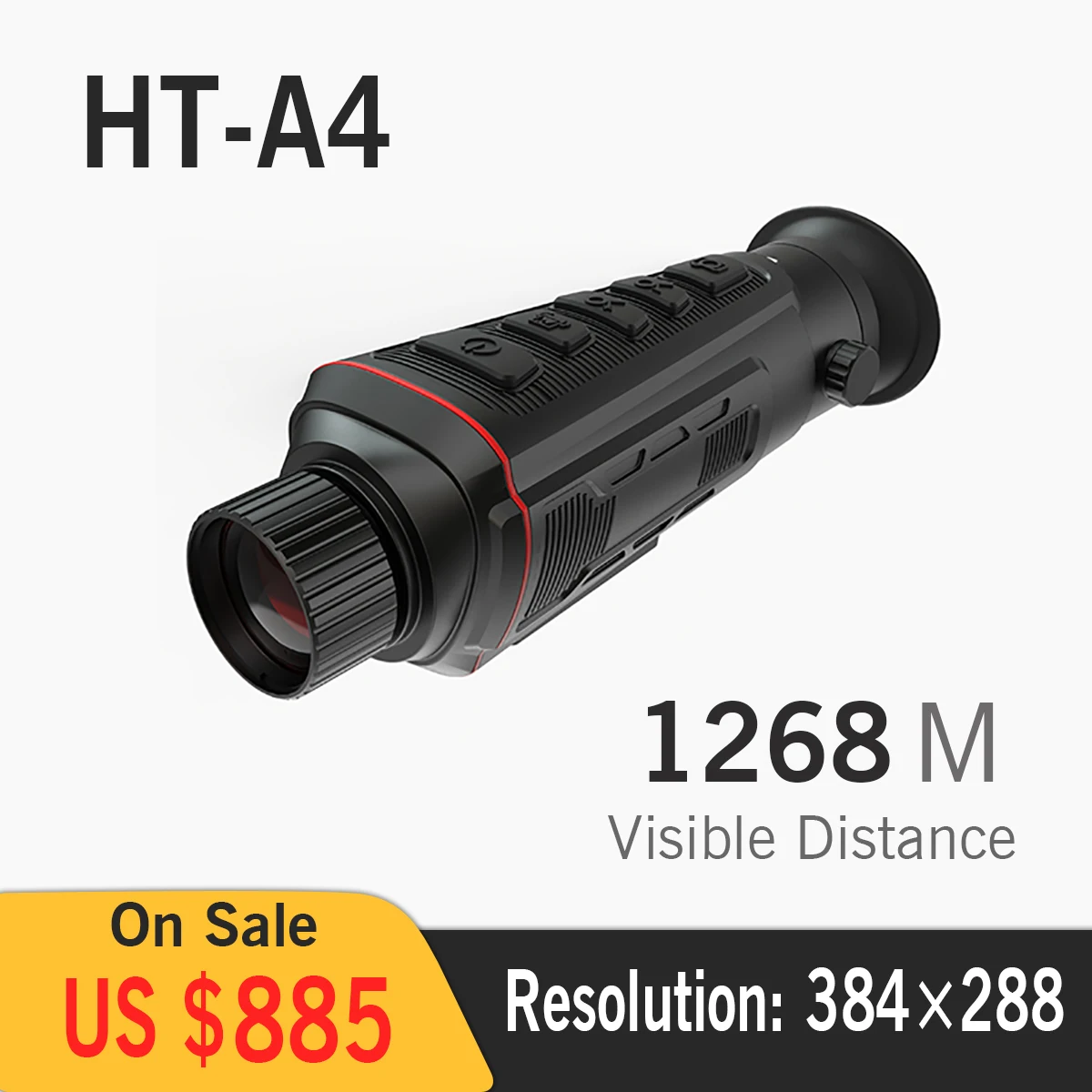 

HT-A4 monocular infrared thermal scope 25HZ 384*288 Resolution hunting thermography camera