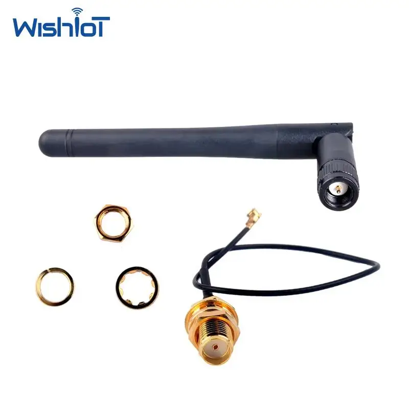 2.4GHz WiFi Antenna 3dBi SMA Female to IPEX U.FL Cable for ESP8266 Arduino CC3000 RP-SMA High Gain Wireless Signal Booster