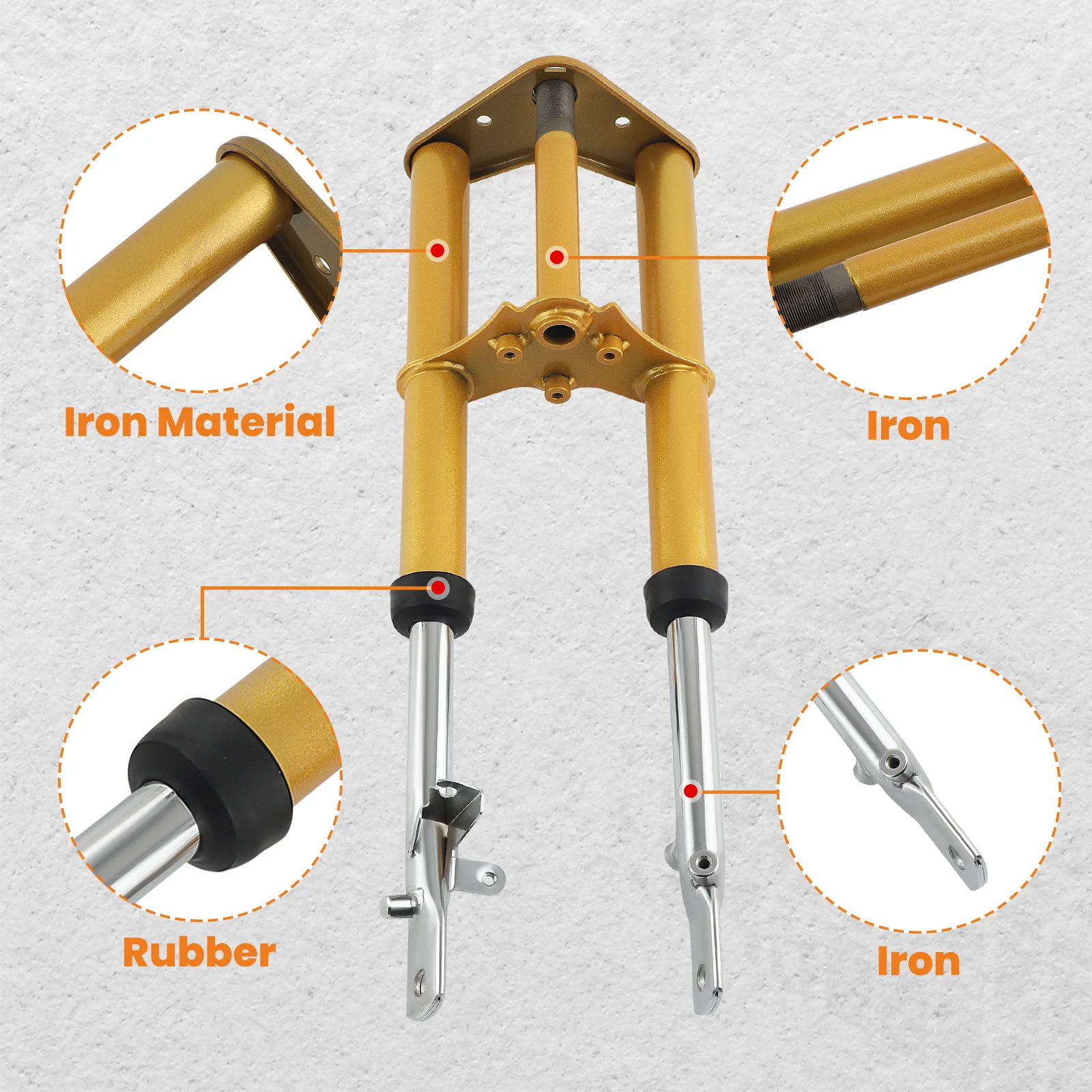 مجموعة تعليق الصدمات الأمامية للشوكة لهوندا 50 XR50 CRF50 2004-2014 الدراجة الترابية عالية الجودة