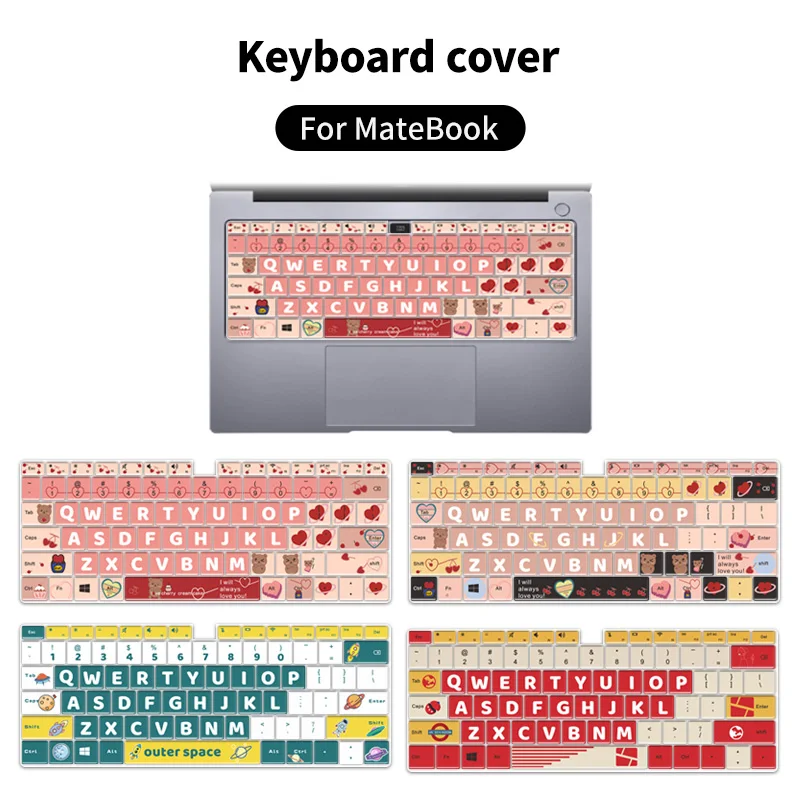 Laptop Keyboard Cover for 2022 Huawei MateBook D14/D15/14 MateBook X Pro 13.9 Honor MagicBook 14/15/Pro 16.1 US cartoon fun