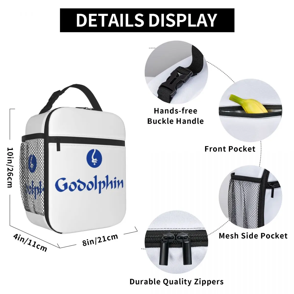 Godolphin سباق معزول حقيبة الغداء للنساء بينتو تخزين صناديق الطعام المحمولة الحاويات برودة علب الاغذية الحرارية حمل