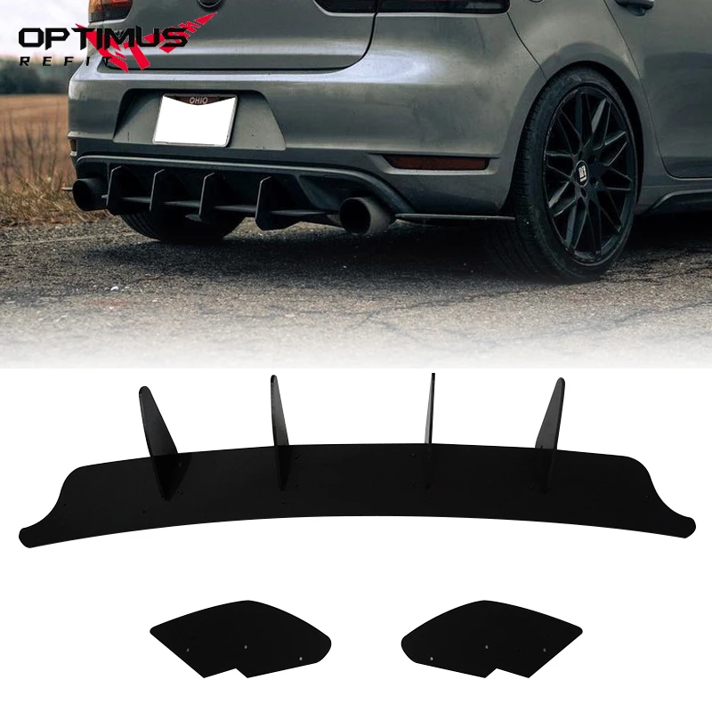 

Car Rear Bumper Diffuser Spoiler Splitter Body Kit Car Accessories For Volkswagen VW Golf MK VI GTI 6 GTI MK6 GTI