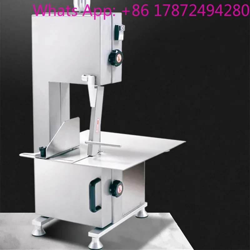 

Stainless Steel Frozen Sawing Machine 750W Butchers Bandsaw Commercial Frozen Meat Fish Cutter Home Kitchen Appliance