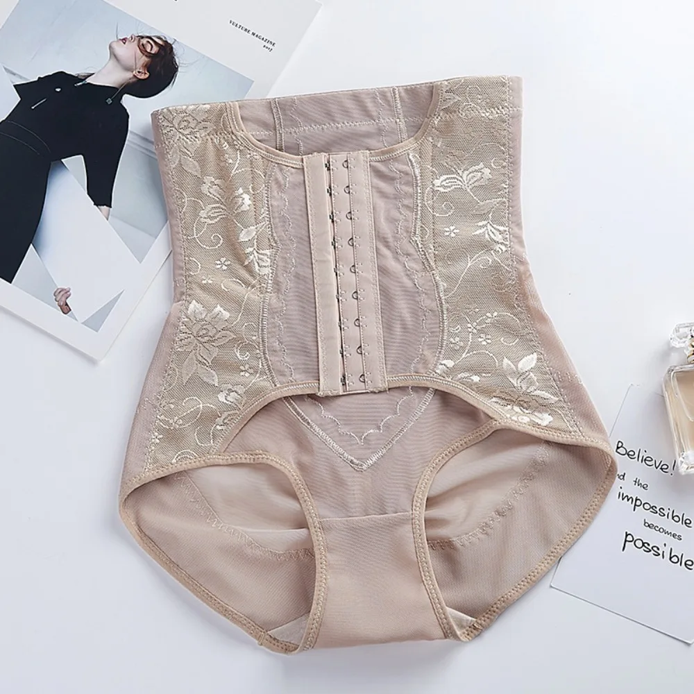 Faja moldeadora de cuerpo posparto de cintura alta, bragas florales para levantamiento de glúteos, ropa moldeadora, entrenador de cintura, ropa interior con Control de barriga posparto