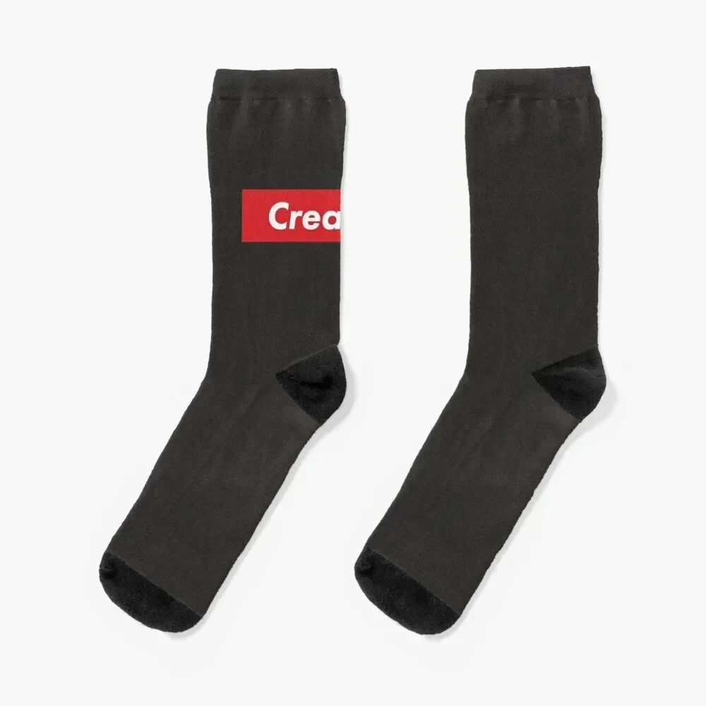 

Creampie Red Box Logo Essential T-Shirt Socks Climbing heated Men's Men's Socks Luxury Women's