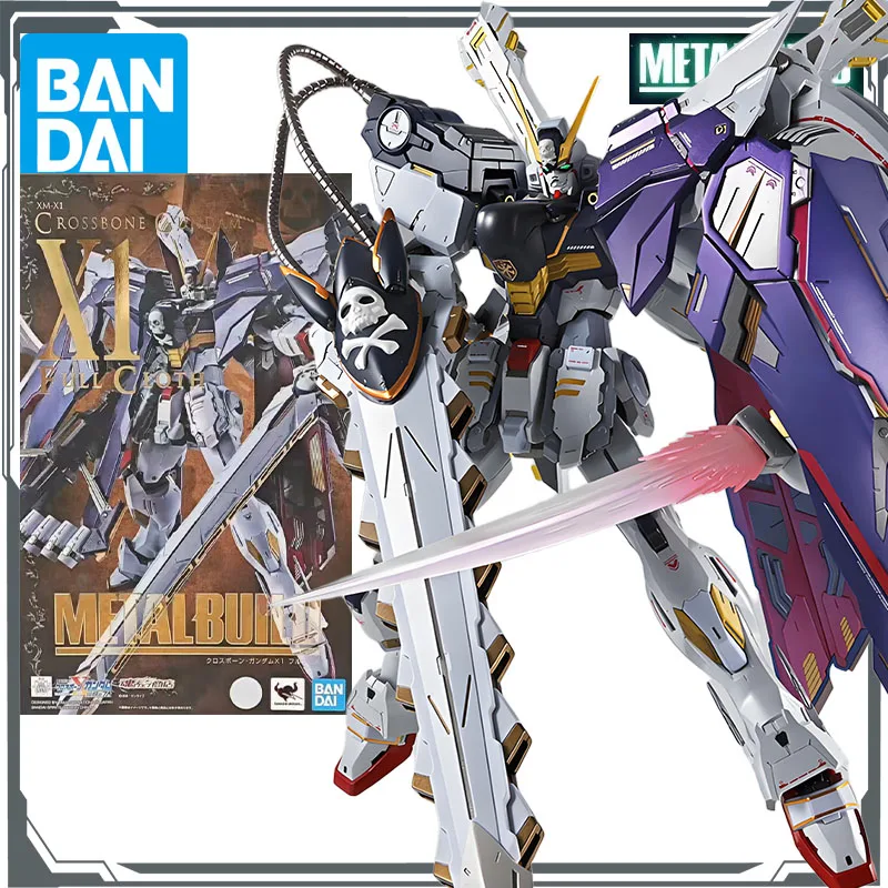 

Bandai Original Mobile Gundam METAL BUILD CROSSBONE GUNDAM X1 ПОЛНАЯ КЛОТА Аниме Фигурки Игрушки для мальчиков Подарочная модель Орнамент