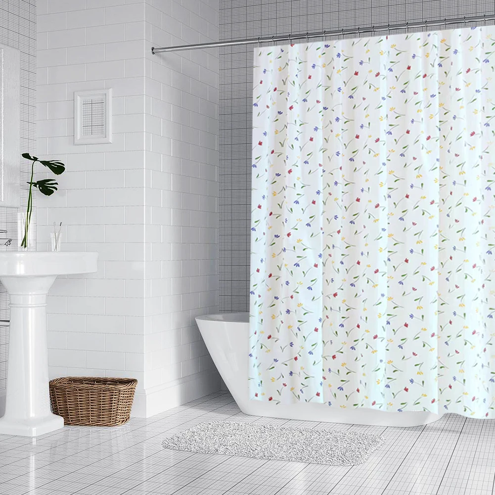 Prints Bathroom Home Decor Bath Screen Shower Curtain Bathroom Curtains with Hooks