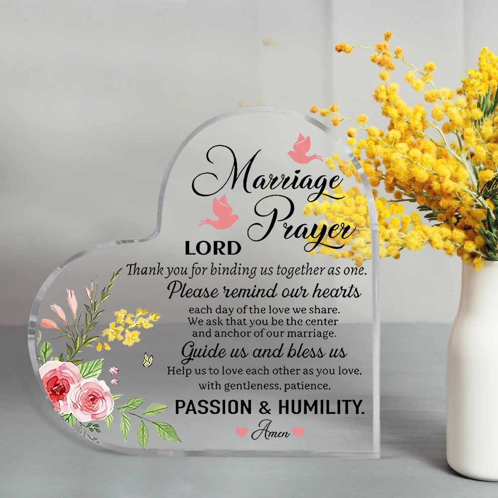 علامة الزفاف، هدية الزفاف الدينية، هدية الزفاف للأزواج حديثًا، اقتباس الصلاة للزوجين، هدية مباركة الزواج