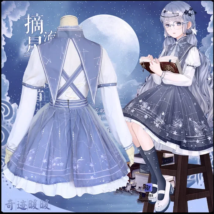 Anime Cosplay Love Nikki Costume Nikki Sissy Maid Dress Outfit Women Japanese Sweet Gothic Lolita Halloween Costumes