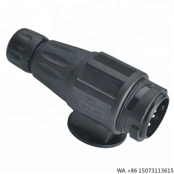 

13-Pin 12V Plastic Trailer Plug Connector for RV Caravan Tractor