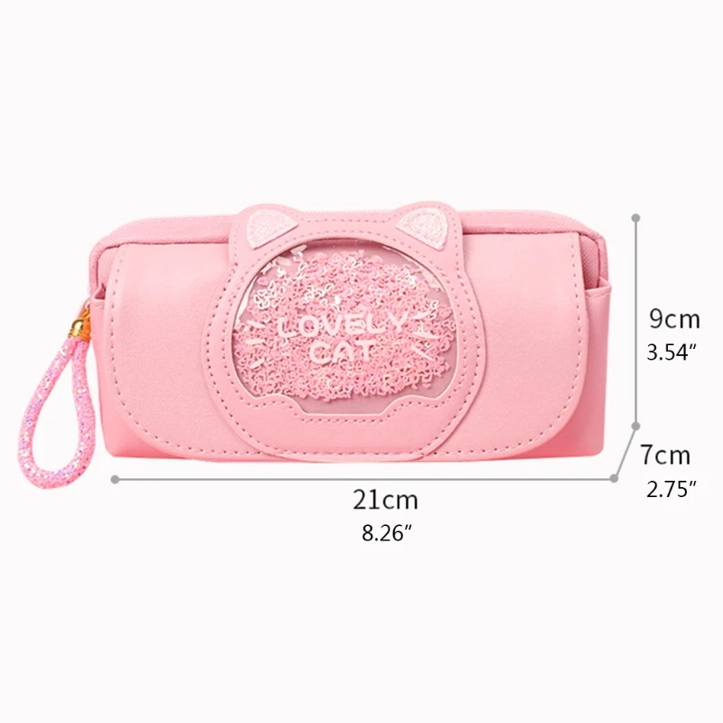 Pencil for Case and Stationery Bag Korean Canvas Stationery Cute for Cat Pen Bag for Creative Pencil for Case for Middle Student