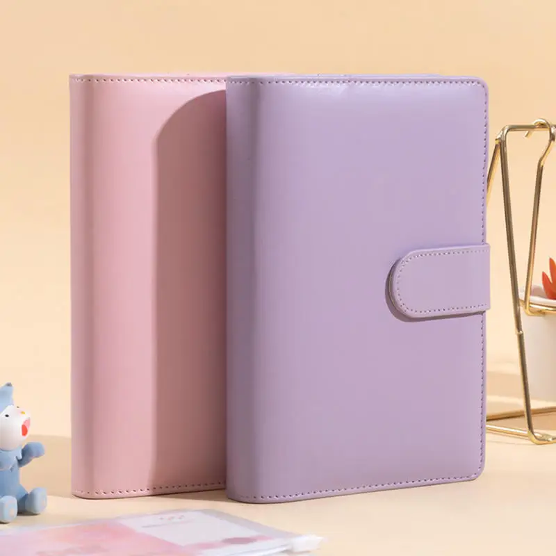 A6 PU-Leder Budget Binder Notebook Geldumschläge System Set mit Binder Taschen für Geld Budget Sparen Bill Organizer – Detail 6