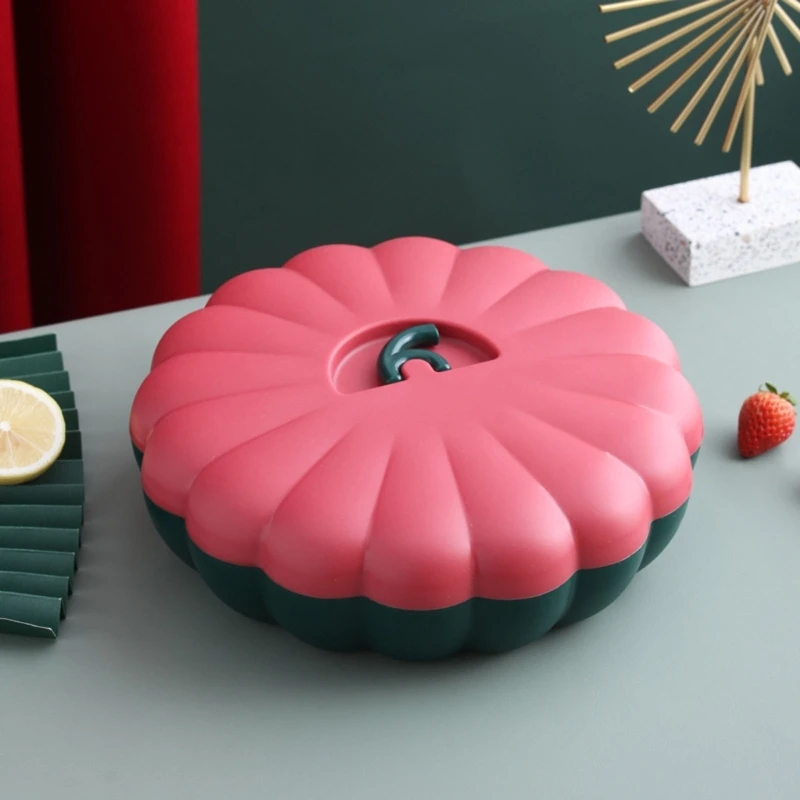 Pumpkin Candy Storage Box with Toothstick Holder Chocolate Candy Cookies Case