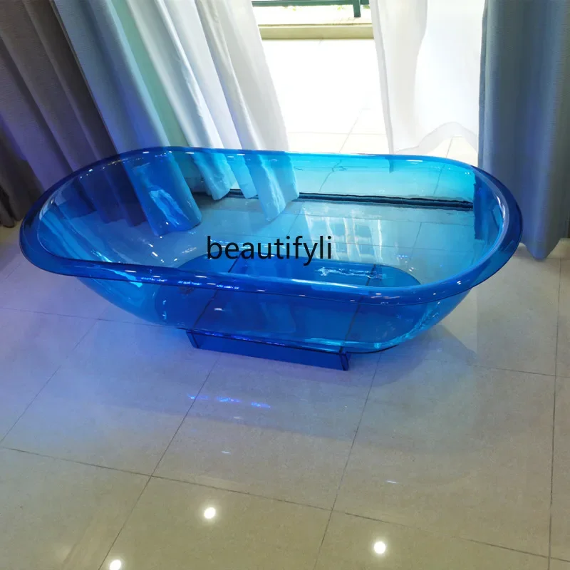 

Hotel Household Bed & Breakfast Crystal Cylinder Independent Outdoor Movable Transparent Adult Bathtub