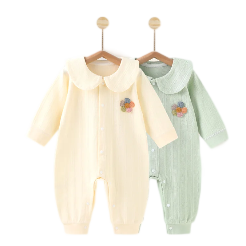 

Baby Girls Clothes Newborn Jumpsuit Boneless Stitching Soft Cotton Rompers 0-24M