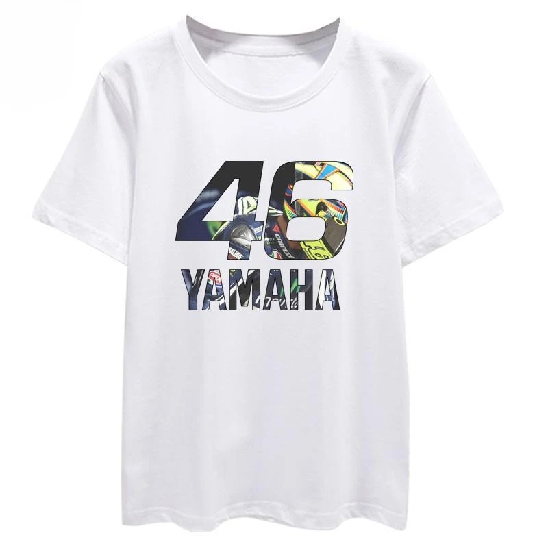 

New Yamaha Motorcycle Racing Clothing 46 Rossi MotoGP Short Sleeve T-Shirt Men's and Women's Half Sleeves Summer T-shirt 2025