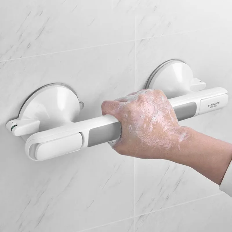 

Unique Luxury Grab Bars Sucker Handrail Modern Household Grab Bars Organizer Plastic Barra De Apoio Para Banheiro Home Decor