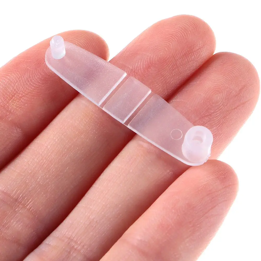 Widely Used 100Pcs Plastic Keychain Clips Transparent Folding Clip Connection Clip Hand Account