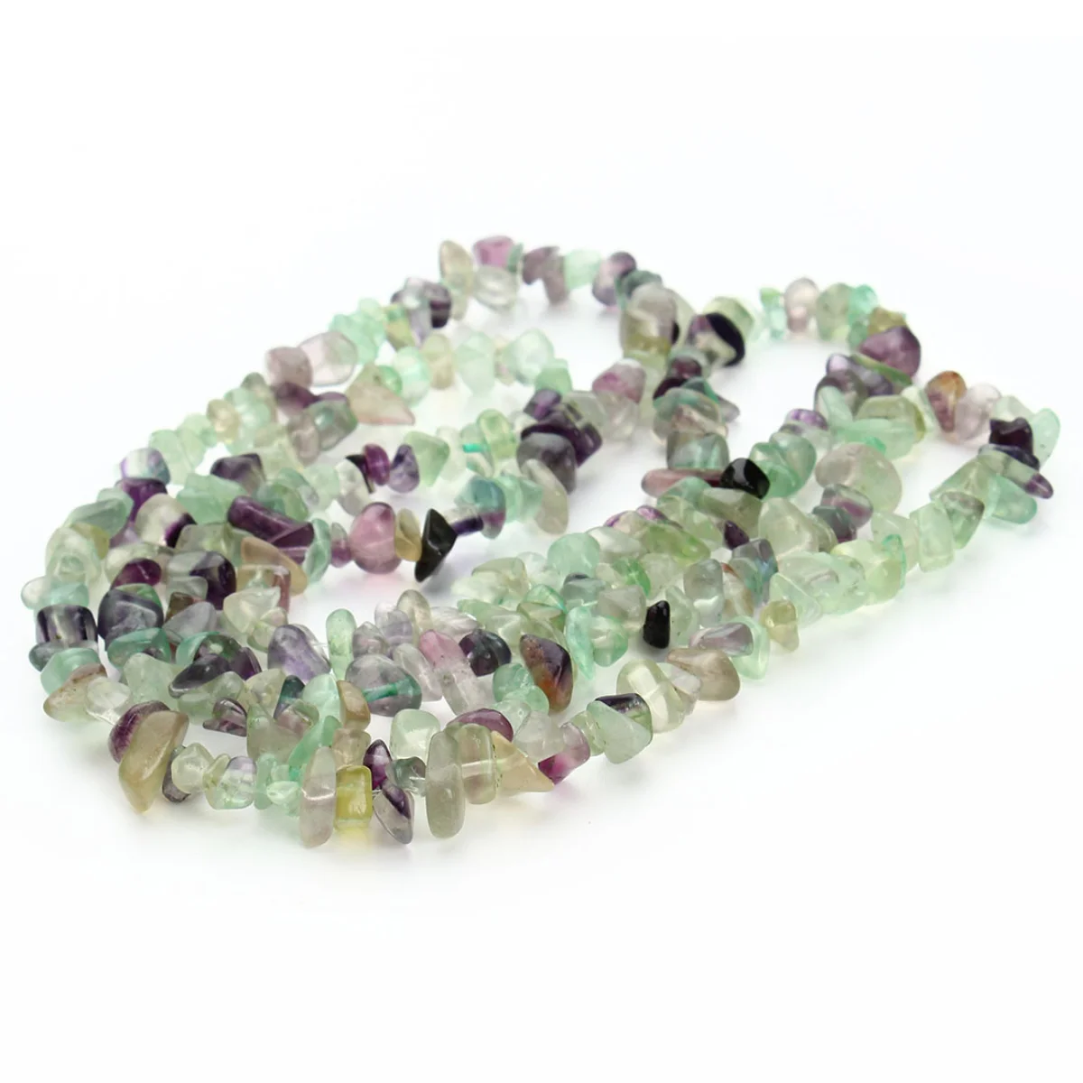 Natural Gem Irregular Colorful Fluorite Chip Stone Beads Semi -finished Diy Handmade Bracelets Beaded Accessories Wholesale