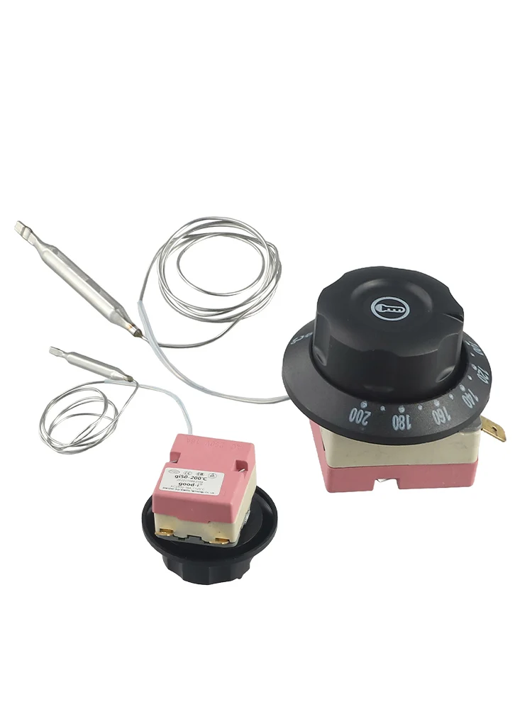 Practical Oven Thermostat Controller Switch 2 Pin 60-200℃ Adjustable Temperature Electric Kitchen Home Appliance Set