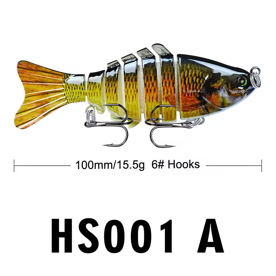 Fishing Lure Flexible Fish Bait Bionic Crankbait Sinking Pesca Pike Bass Tackle