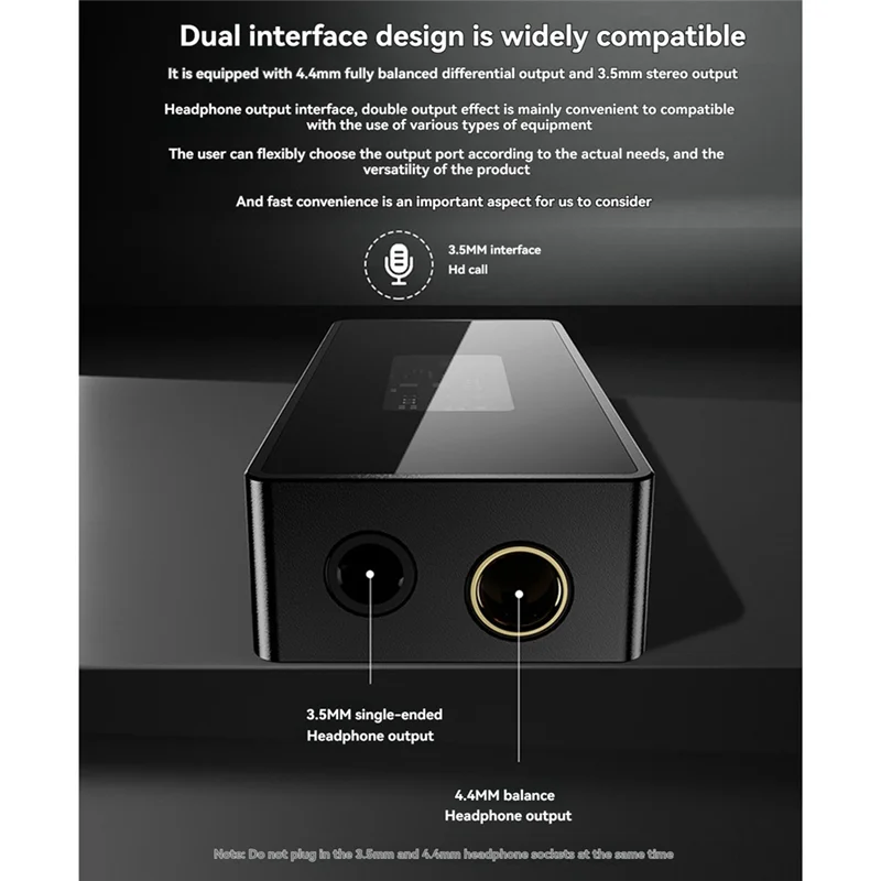 ABMF-HIFI цифровой аудиоконвертер декодер 384 кГц ЦАП двойной чип усилитель 3,5 мм + 4,4 мм адаптер для наушников аудио мобильного телефона