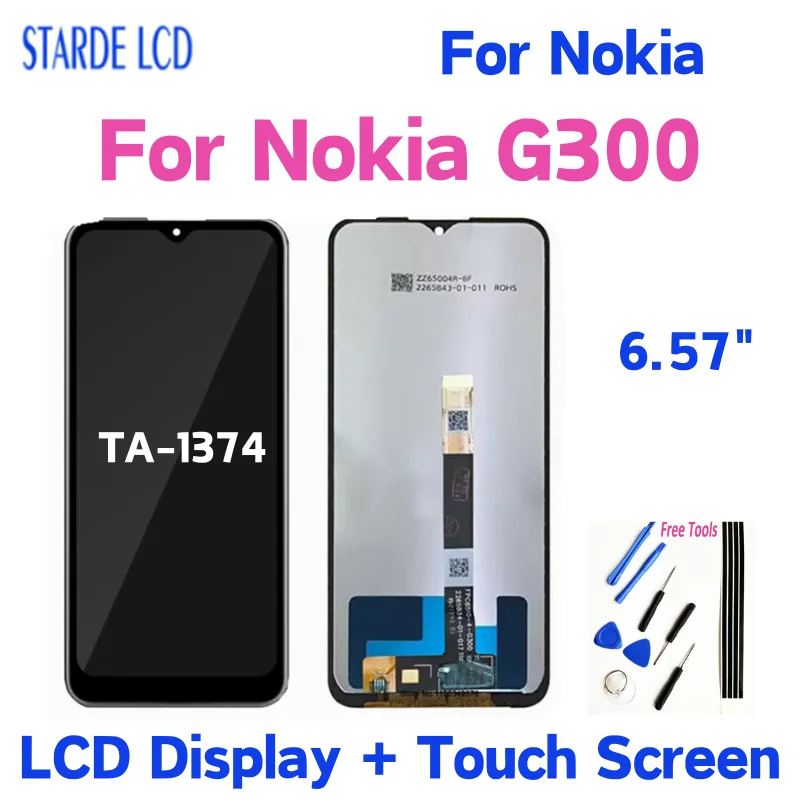 

6.57" Original For Nokia G300 LCD Display Touch Screen Digitizer Assembly LCD Repair Part For Nokia G300 LCD