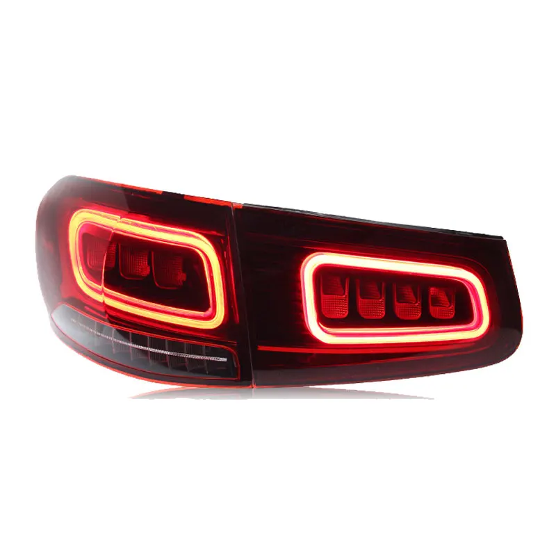 For Mercedes Benz GLC-Class W253 2016-2019 GLC260 300 LED Taillight Assembly Dragon Scale Flow Rear Tail Light Turn Dynamic DRL