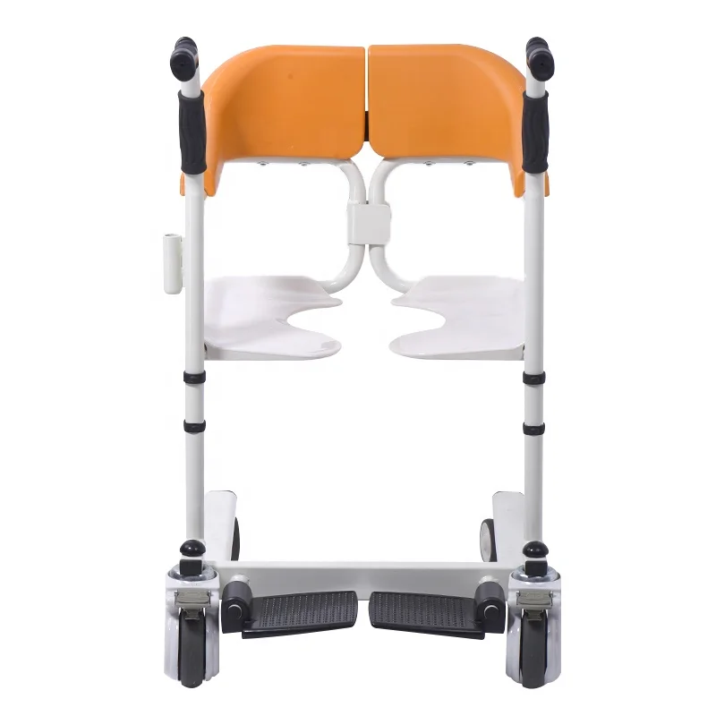 lift wheel transfer toilet show chair easy to move from bed to commode chair for disable paralyzed elderly