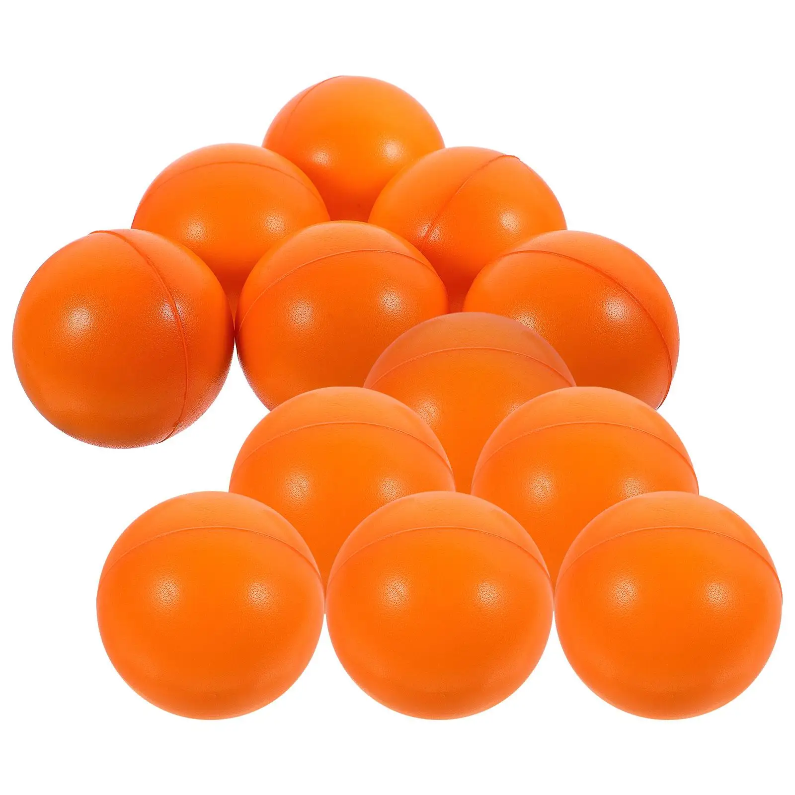 12 Pcs 63mm ange Foam Sponge Pressure Balls Small Squeeze Toys Stress Relief Toy Portable Elastic Fun Sensory Trick