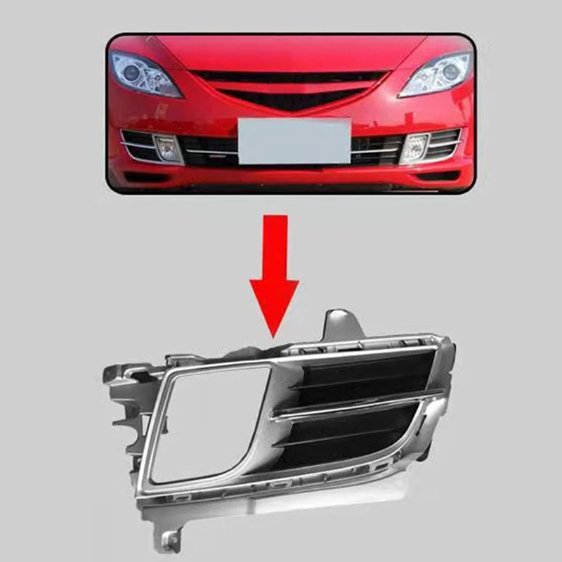 المصد الأمامي مصبغة إضاءة للضباب غطاء خفيف للضباب لمازدا 6 إطار ضوء الضباب الحافة GV7D-51-680 GV7D-51-690A