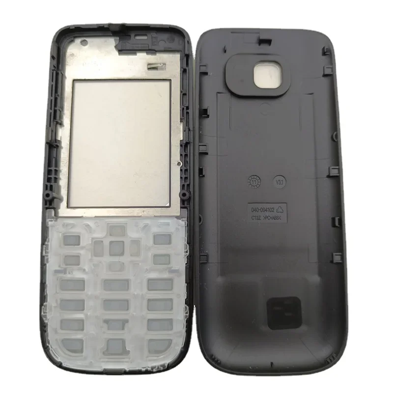 For Nokia C2-01 Full Housing Case Front Frame+Battery Cover +English and Hebrew Keypad Replacement Parts