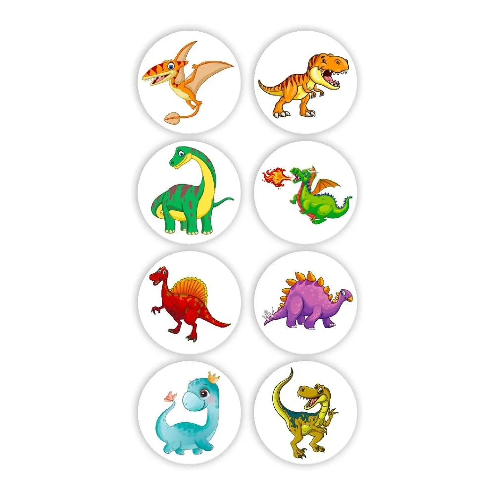 Rollo de pegatinas adhesivas impermeables personalizables con impresión de logotipo/patrón para decoración de diario, embalaje de regalo