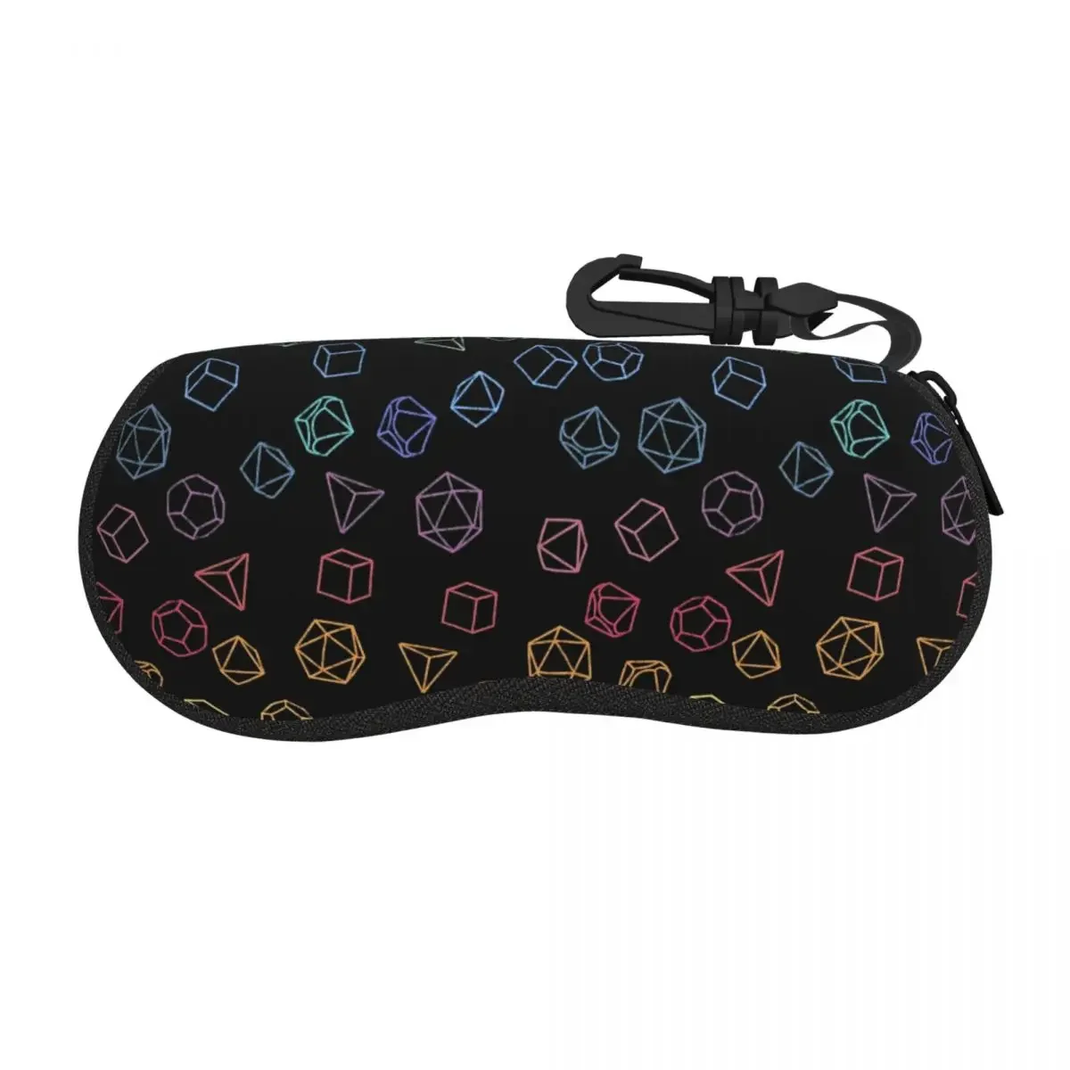 

DnD Dice Rainbow Shell Glasses Case Protective Sunglasses Box Women Men Soft Eyeglass Bag Pouch