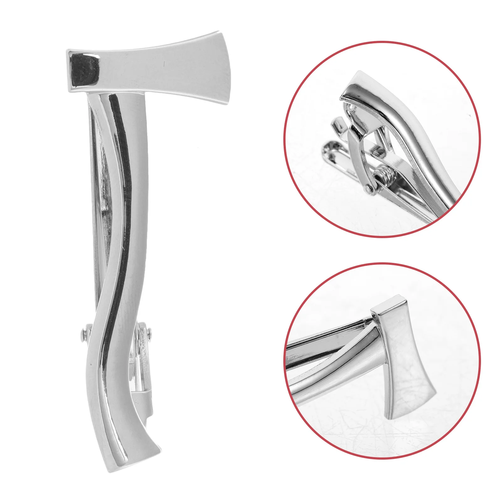 

Business Tie Clip Metal Axe Shape Classic Necktie Holder for Men Suitable for Weddings Meetings and Everyday Business Tie Clip