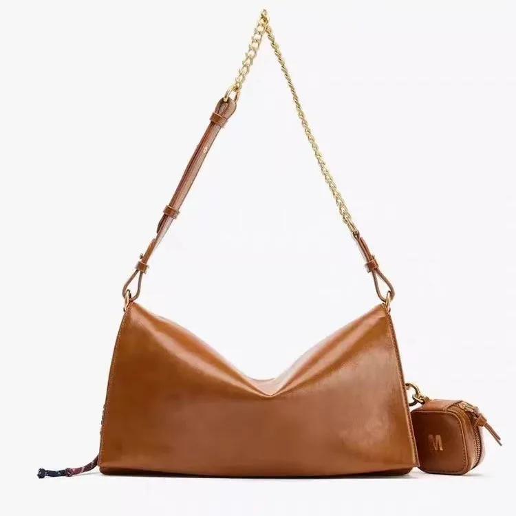 

Fashion Chains Women Shoulder Bag Soft PU Leather Tote Bags for Women Designer Handbags 2 Bags/set Composite Bag Shopper Purses