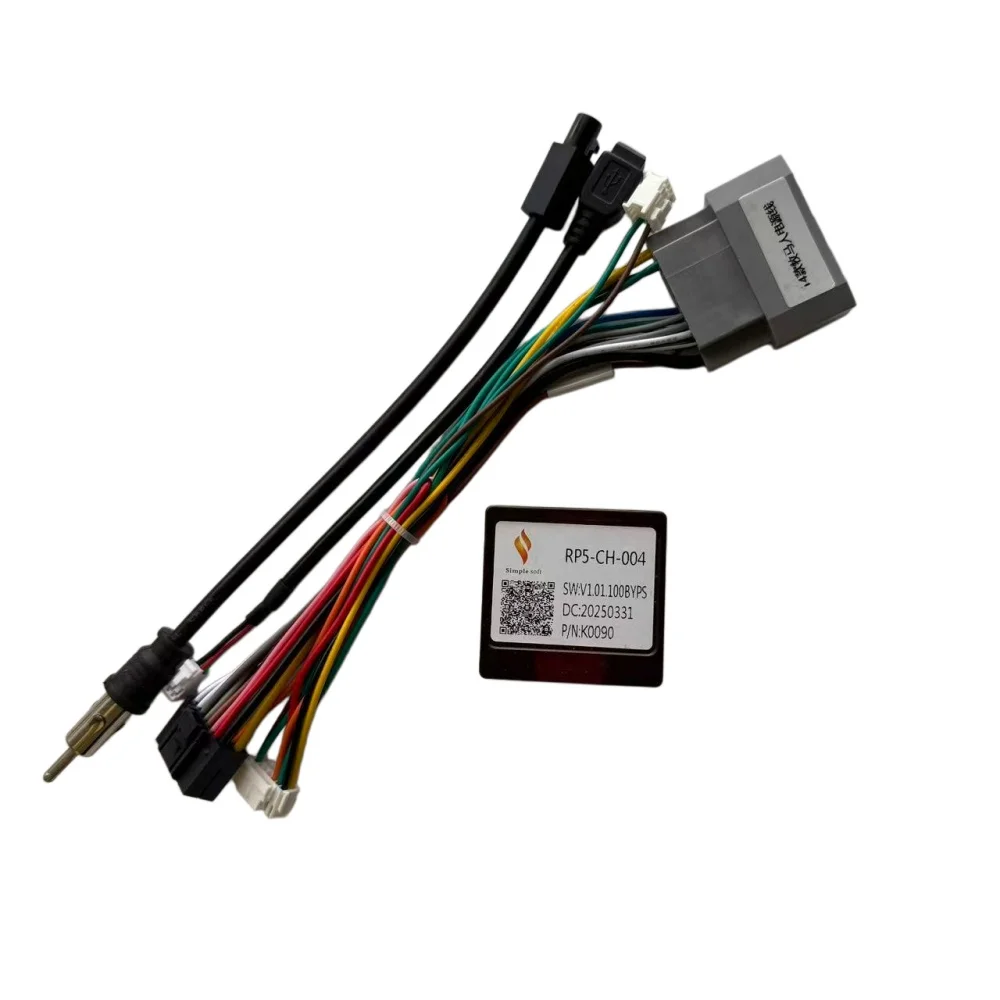 Car Wiring Harness Power Cable Adapter Canbus Box Decoder Plug& Play For Jeep Compass Patriot Wrangler 300C RP5-CH-004 CH-SS-04