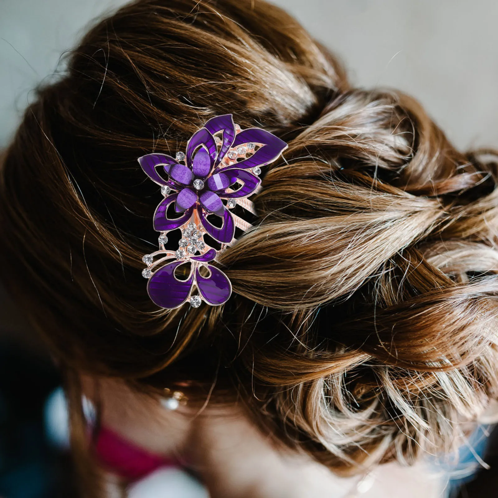 

Elegant Hair Comb For Women Wedding Party Prom Costume Accessories Bride Hair Ornament Delicate Headwear Dark Blue