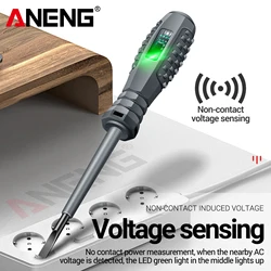 ANENG B05 2Pcs Word/Cross Screwdriver Electric Tester Pen Multi-functional Household Screwdriver with Indicator Electrician Tool