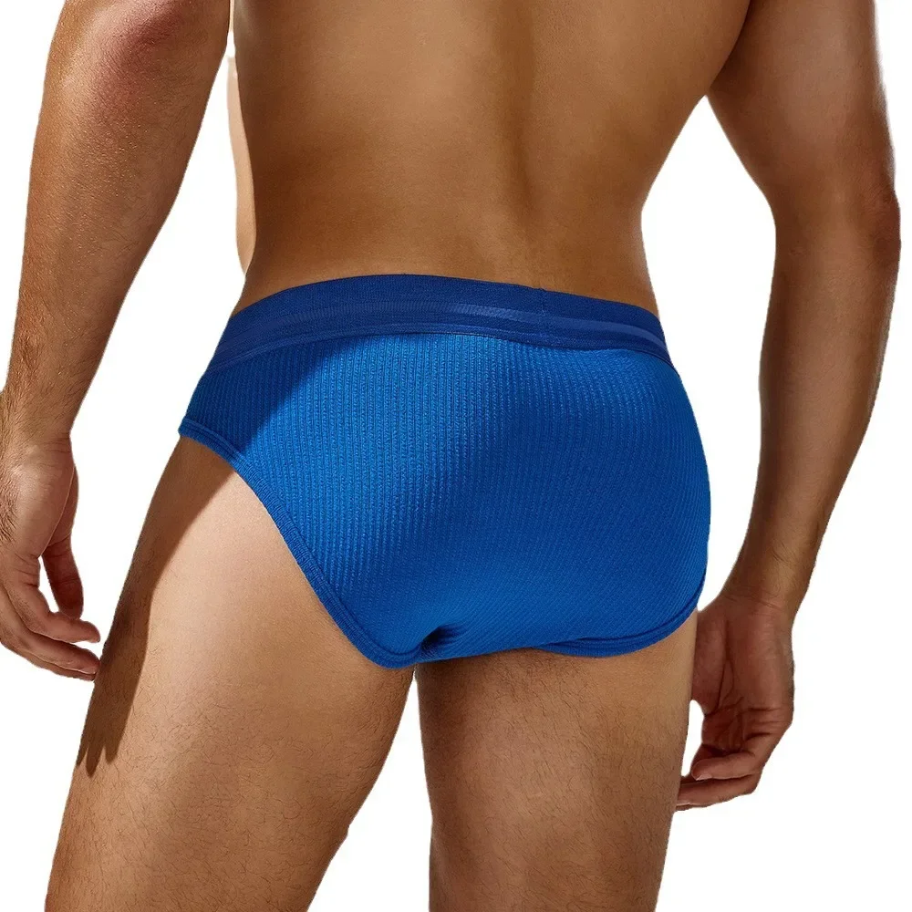 Ropa interior antibacteriana para hombres jóvenes, ropa interior Sexy de cintura baja, triángulo creativo, cintura baja, algodón puro, para hombres, mostrar pantalones cortos grandes