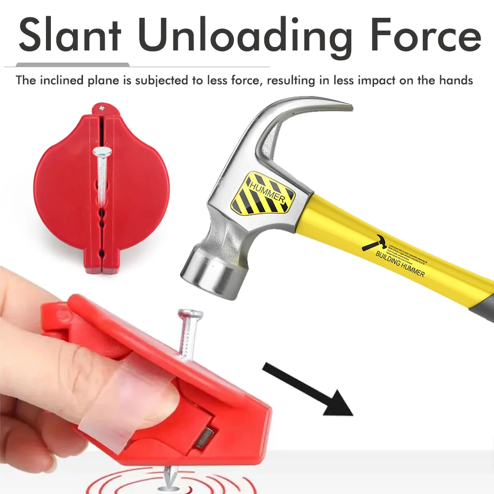 Nails Holder for Hammering Safety Pliers Finger Protector Screw Nails Fixer Tool Anti-beating Device Nailing Protector