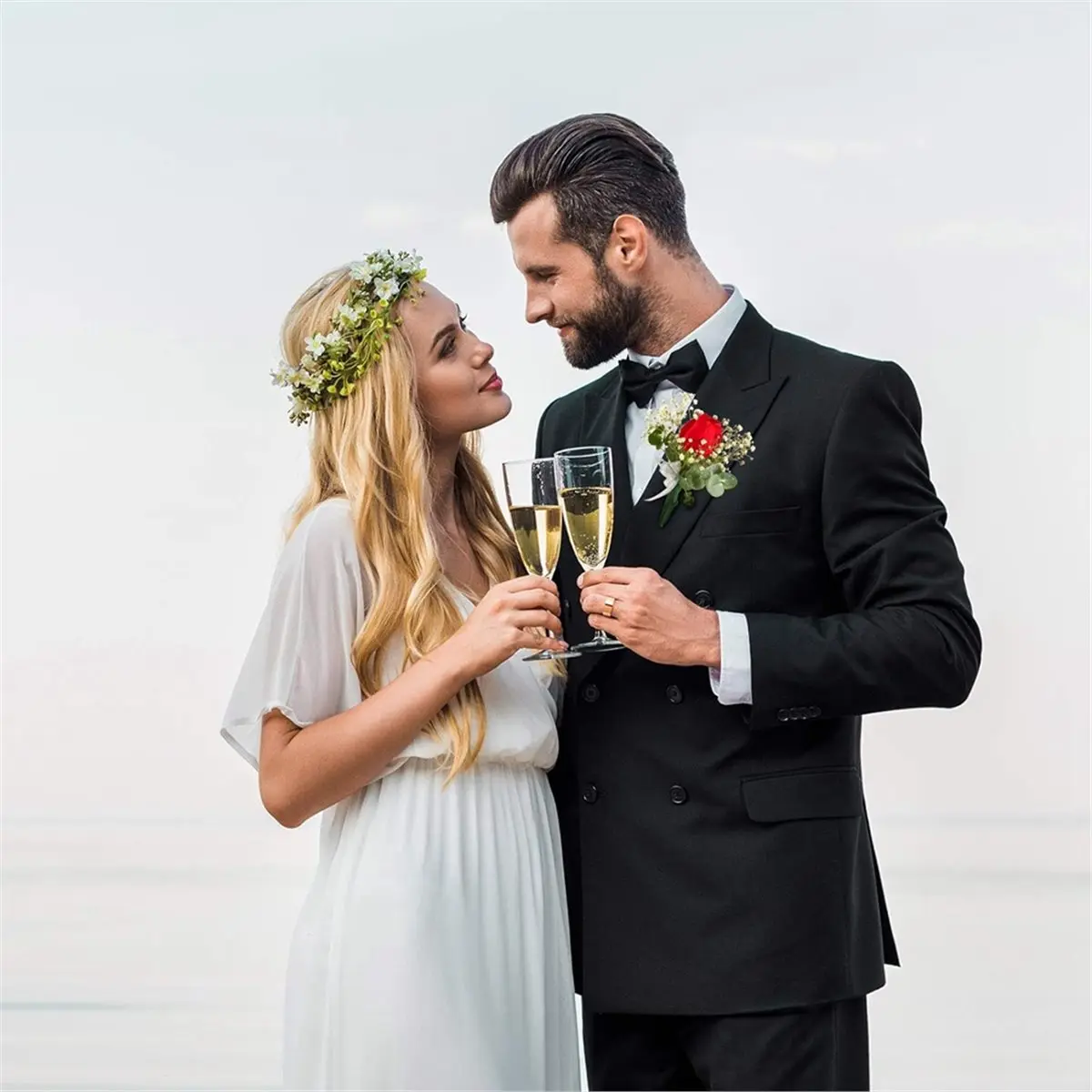 15 Pairs Floral Boutonniere Magnets Corsage Brooches Magnet for Handmade Wedding Bride Boutonnieres Corsage Flower Pins