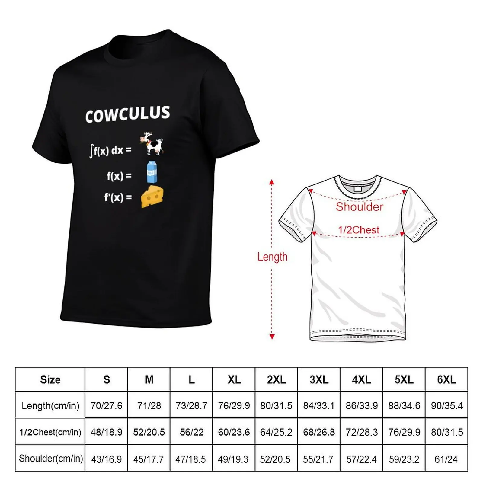 Funny Cowculus Calculus f(x) dx Cow Milk Cheese Funny Math Meme, Funny Math Student Gift Idea, Maths Lover Gift Idea T-Shirt