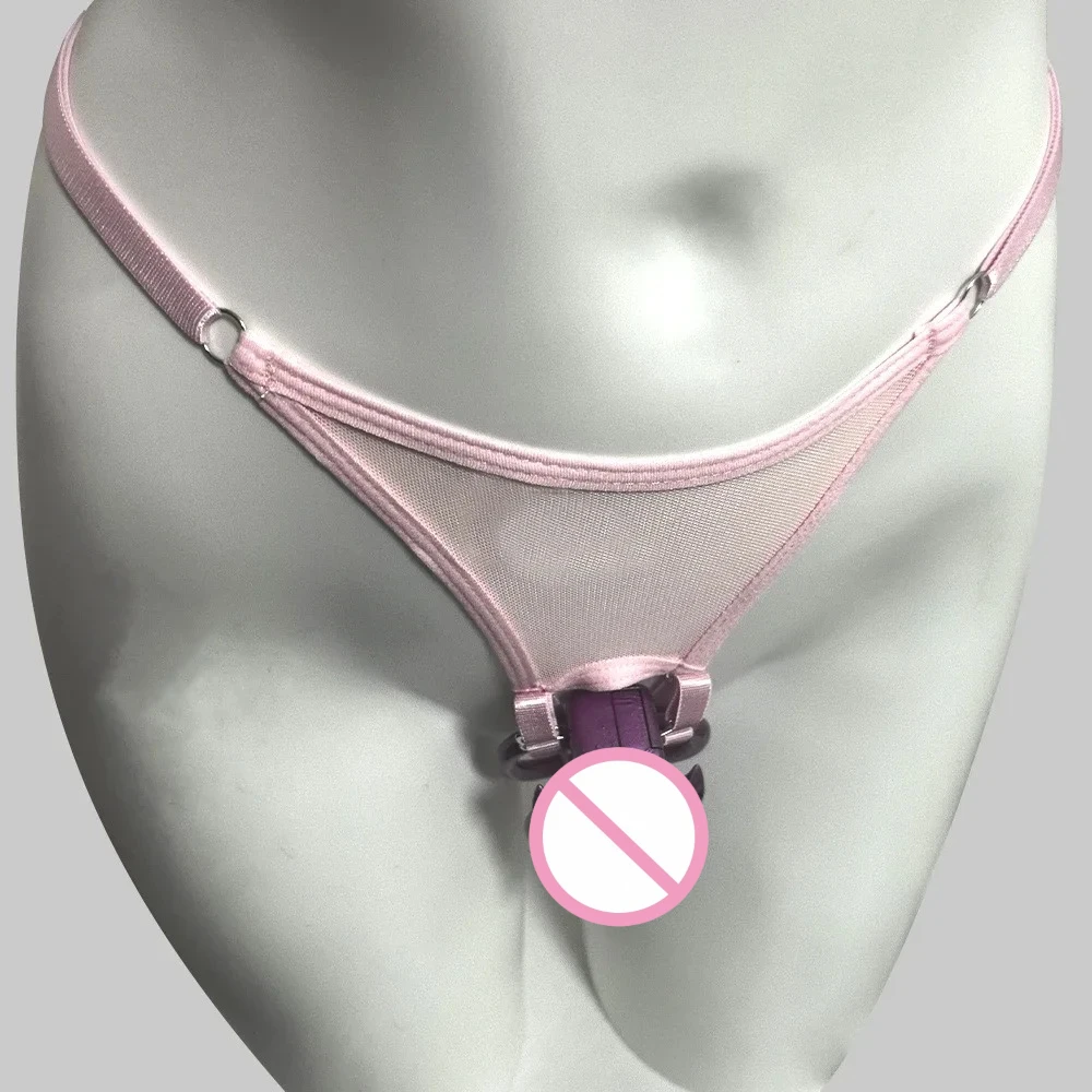 الوردي T-الظهر حزام العفة حزام ثابت العفة قفل حزام مساعد حزام مطاطا قابل للتعديل قفص القضيب الجنس لعب للرجال مثلي الجنس سيسي #4