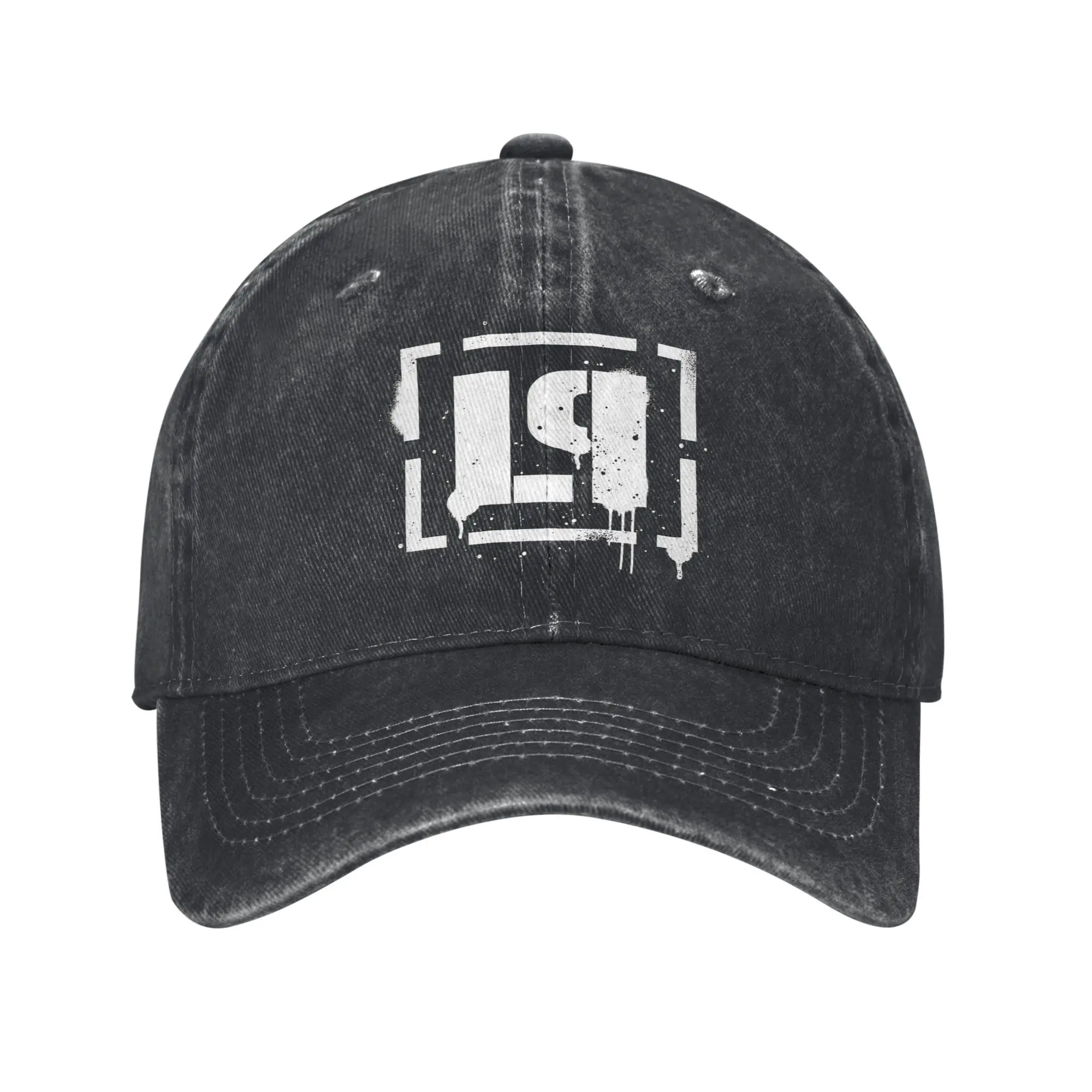 

Vintage Linkin Park Metal Music Baseball Caps Men Women Distressed Denim Washed Headwear Outdoor Activities Adjustable Fit Hats